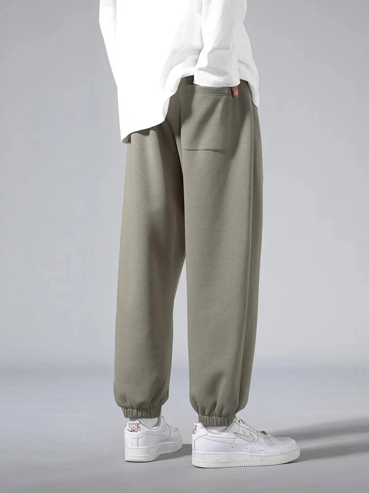 Big Size Men's Tapered Sweatpants | Comfortable Jogger Pants
