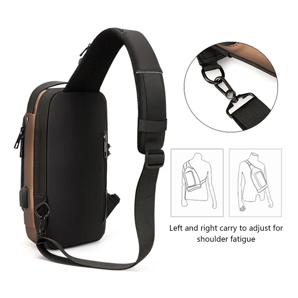 Multifunction Anti-theft USB Shoulder Bag | Stylish Crossbody Pack