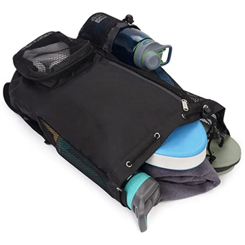 Lightweight Basketball Drawstring Backpack with Wet Pocket