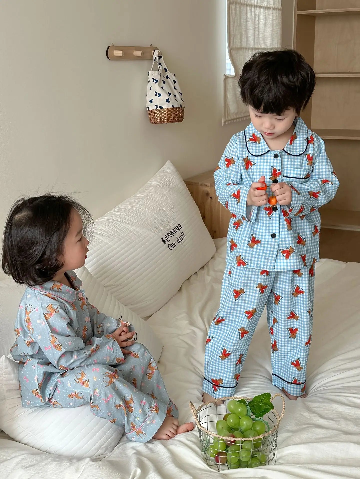 Spring Children's Cartoon Homewear Outfits | Cute Pajamas Set