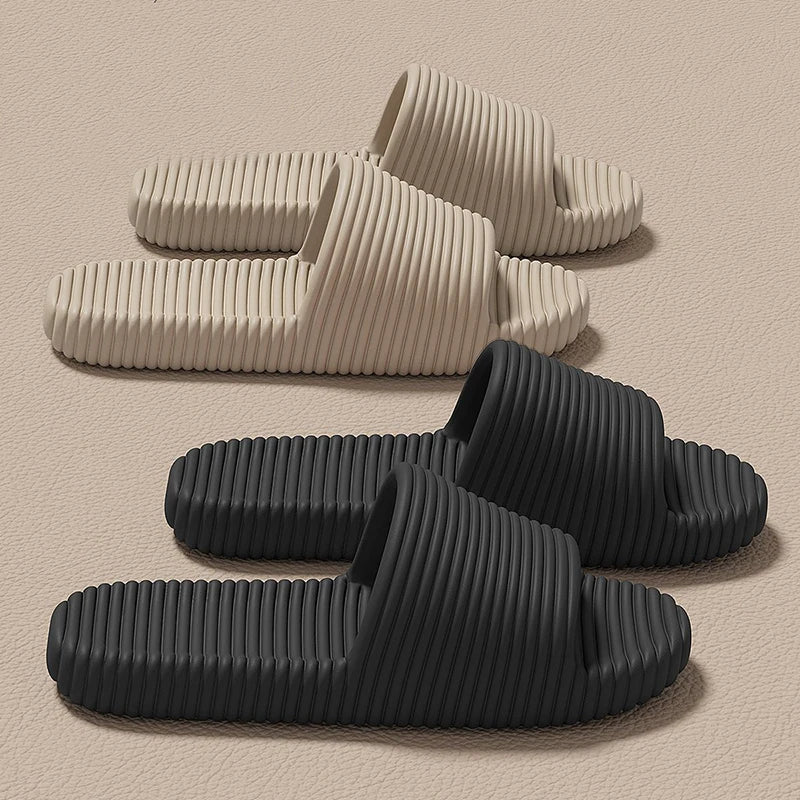 Fashion Men's Slippers Summer Comfortable Anti-Slip Soft Soles House Sandals for Indoor Outdoor Beach Breathable Shower Slide