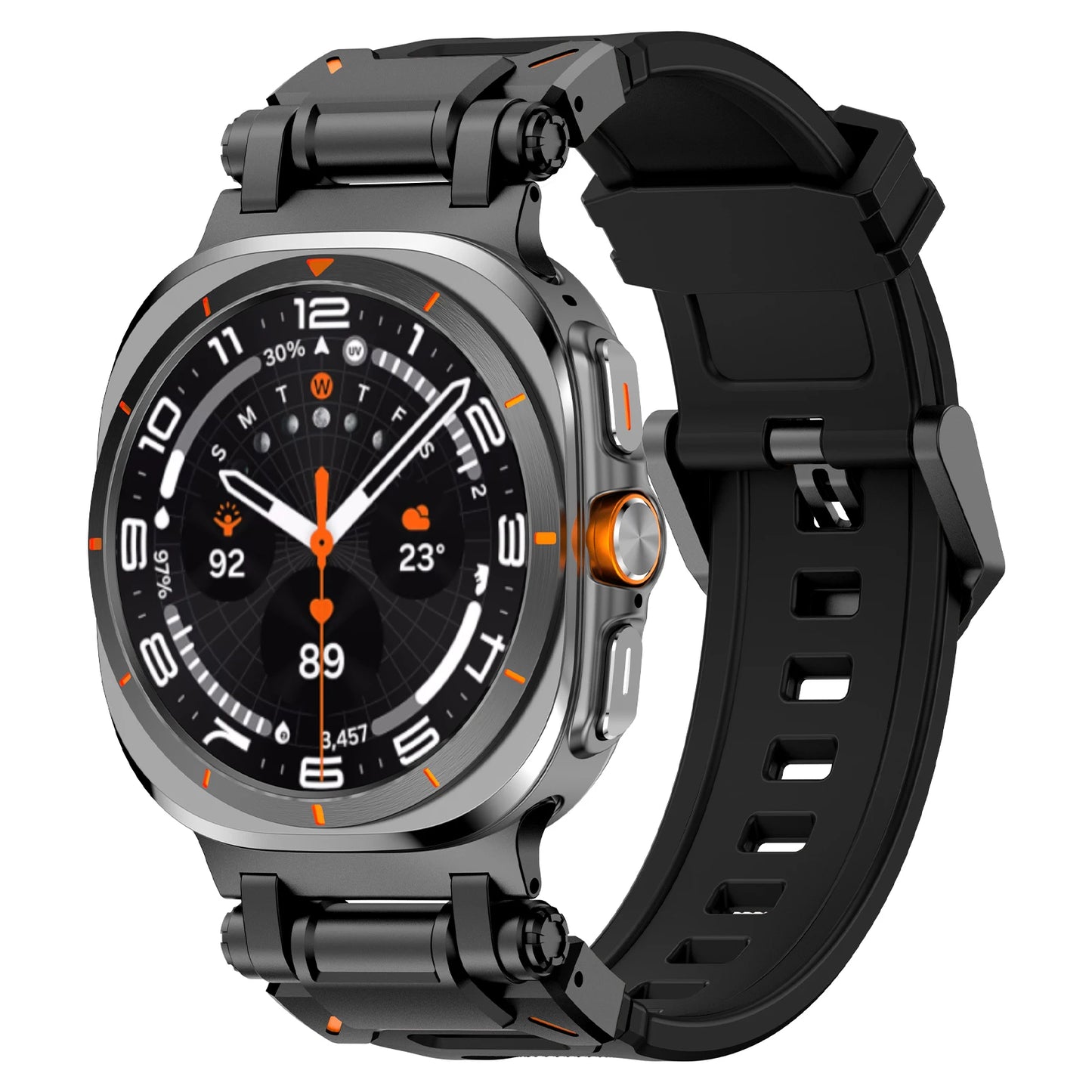 Luxury Rubber Strap for Galaxy Watches | Sporty & Comfortable Band
