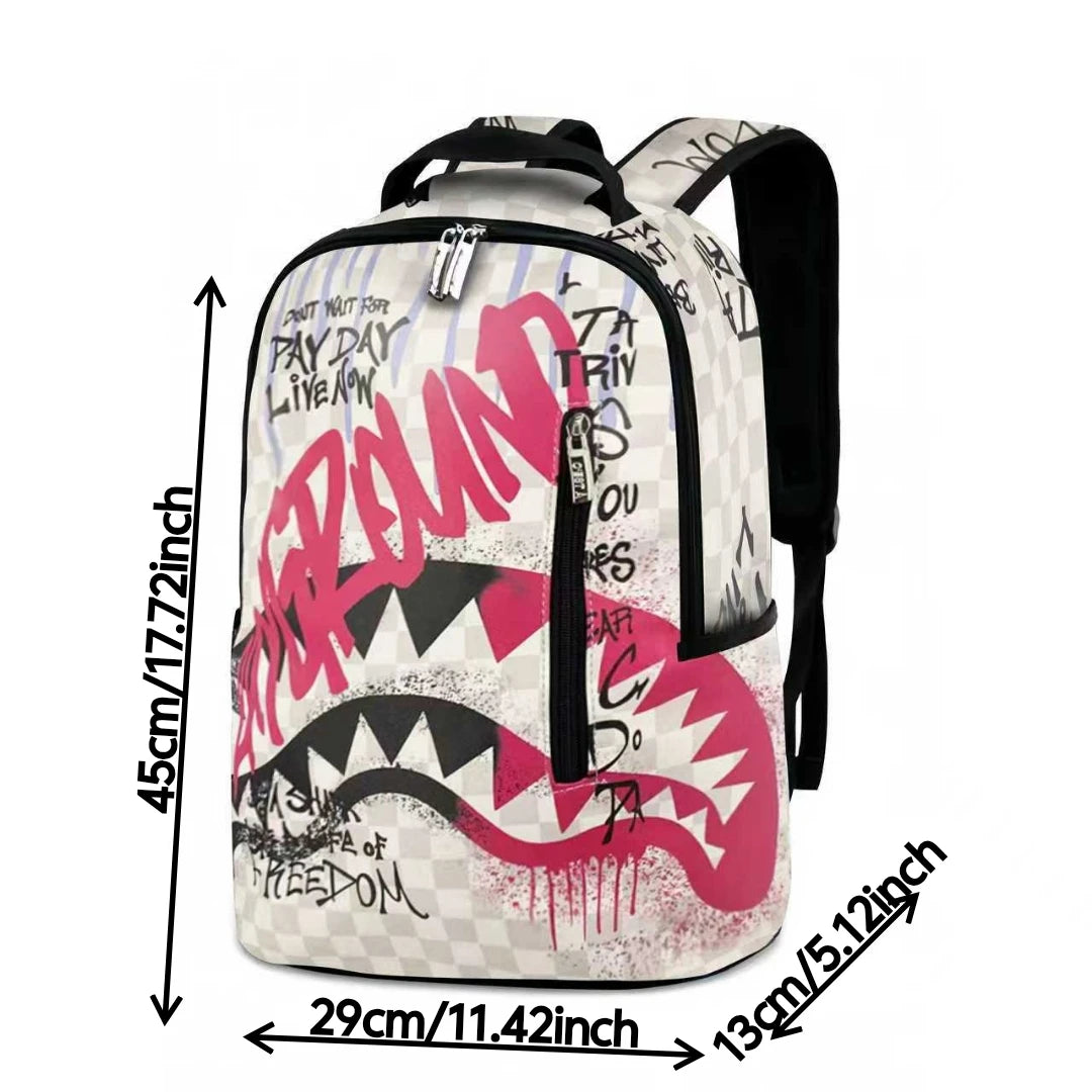 Trendy Hip-Hop Street-Style Backpack | Large Capacity Commuter Bag