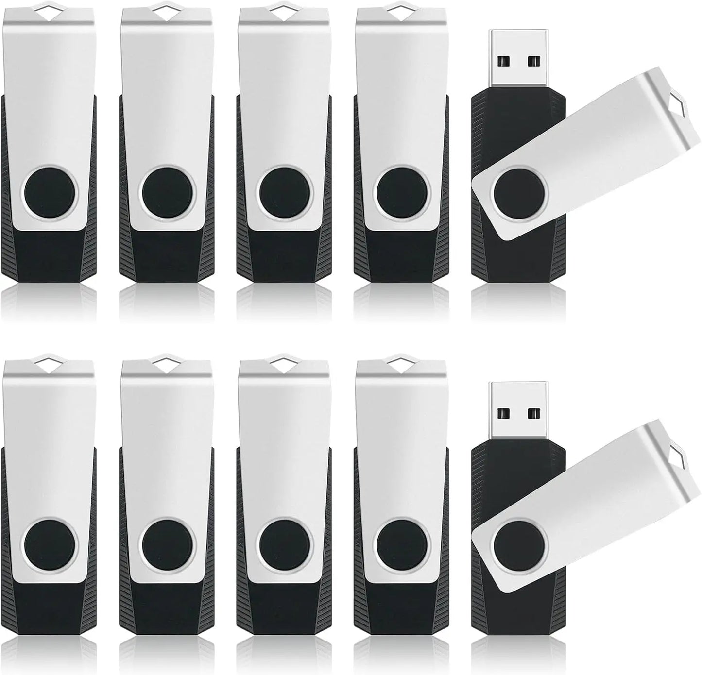 10-Pack 4GB USB Flash Drives with Lanyards | Portable Data Storage