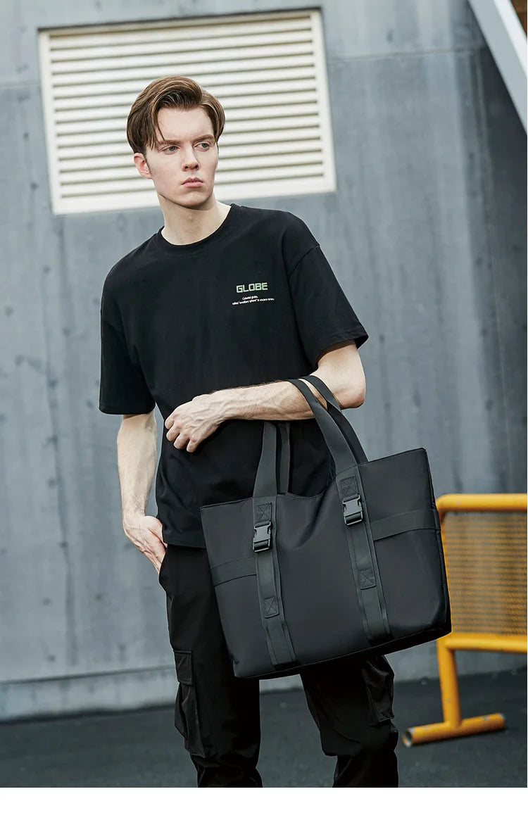 Large Canvas Shoulder Bag for Men | Stylish Casual Tote