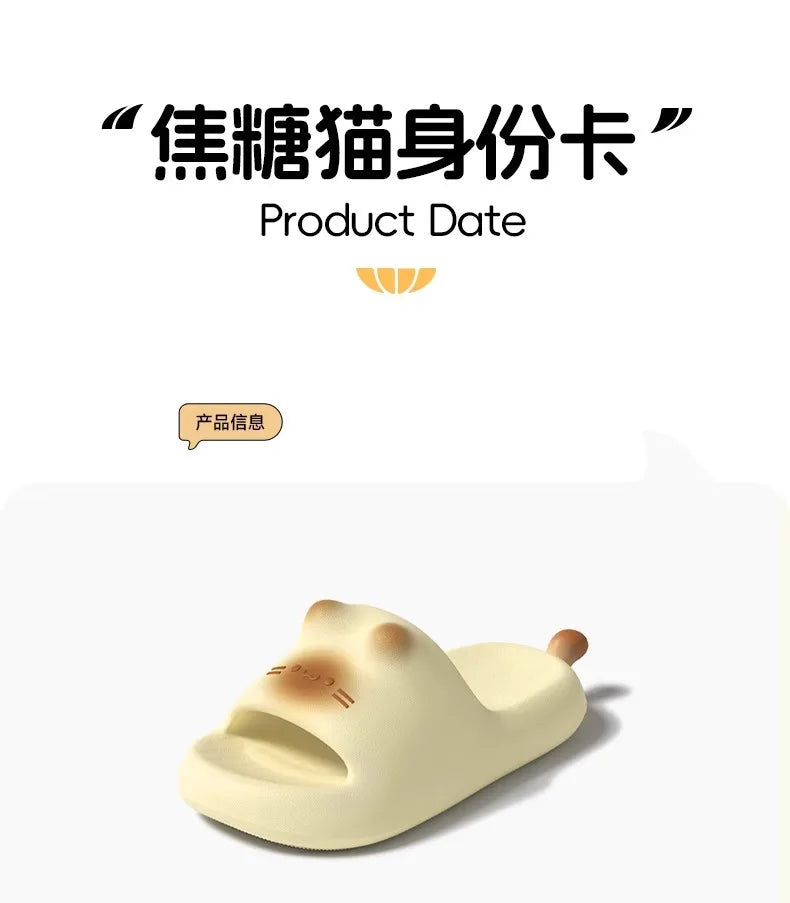 Cute Cat Slippers for Women | Lightweight Non-Slip Indoor Footwear