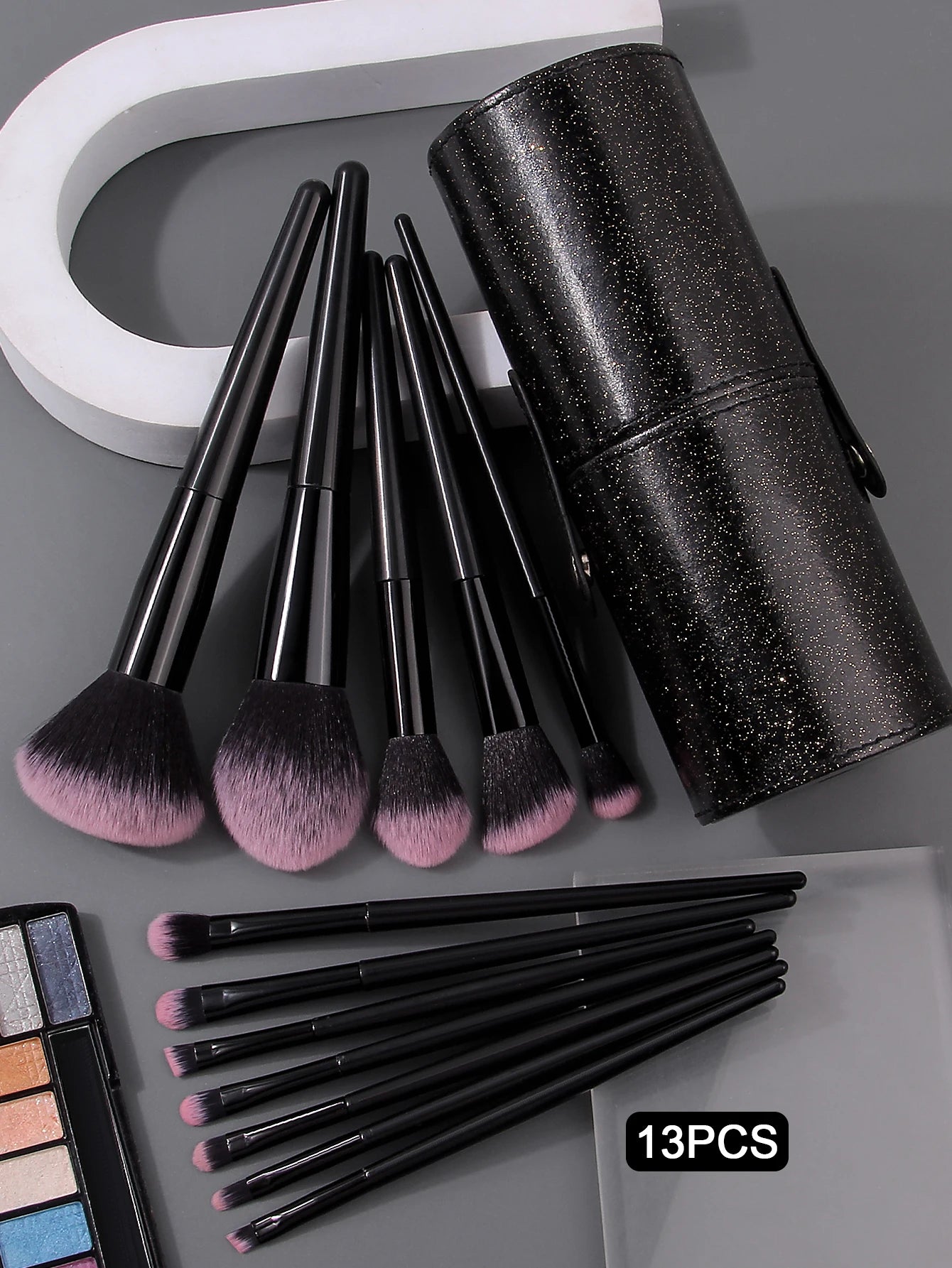 13PCS Synthetic Bristle Makeup Brush Set | Essential Makeup Tools