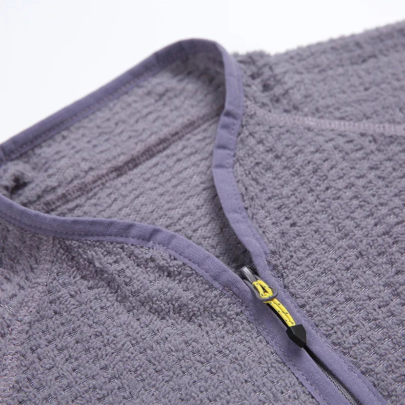 Men's Ultra-Lightweight Grid Fleece Jacket | All Season Thermal Mid-layer