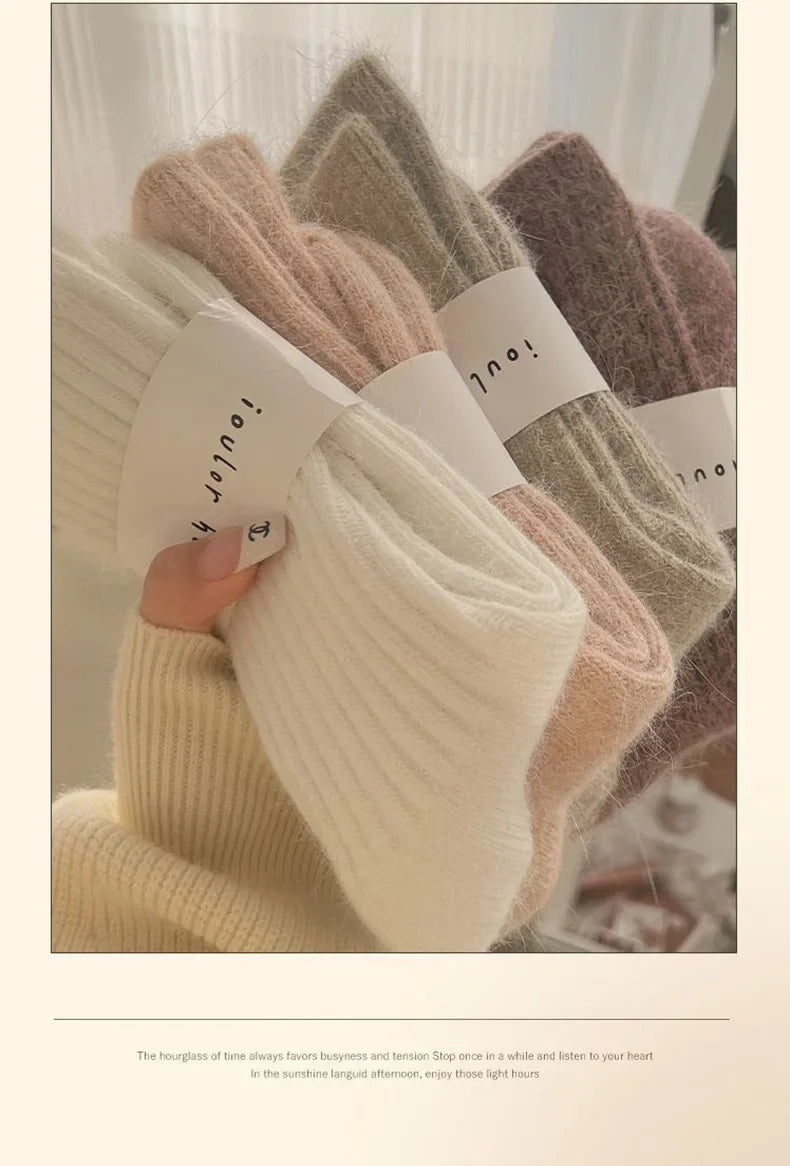Women's Cashmere Wool Winter Socks | Cozy Thermal Warmth