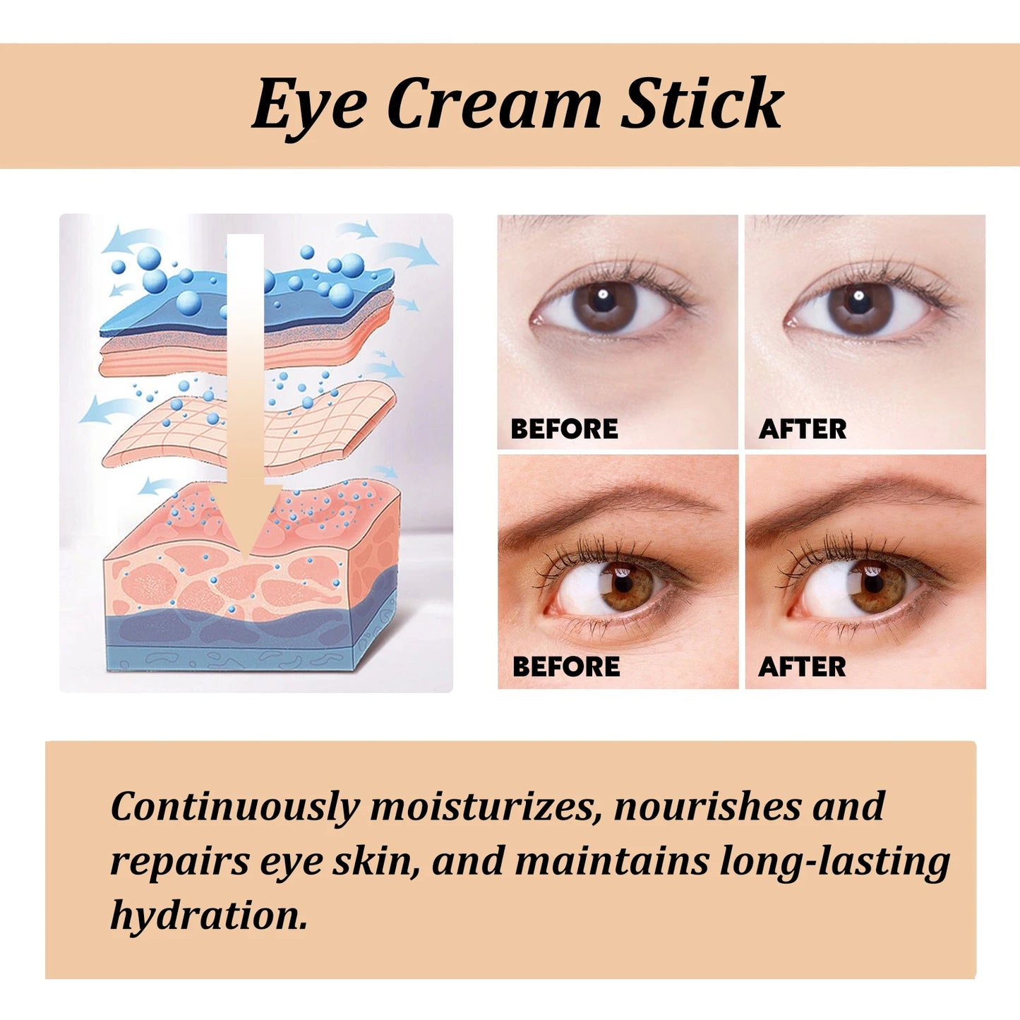 Snail Eye Cream Stick | Anti-Aging Moisturizer for Dark Circles
