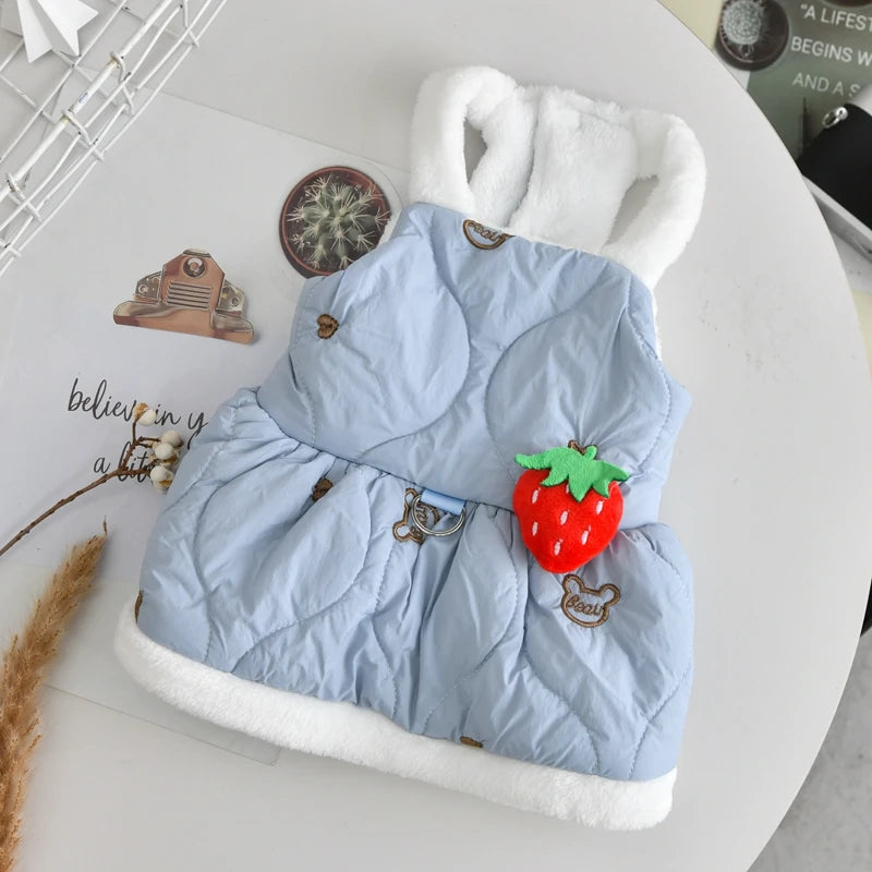 Stylish Corduroy Dog Dresses | Cozy Winter Costumes for Pets