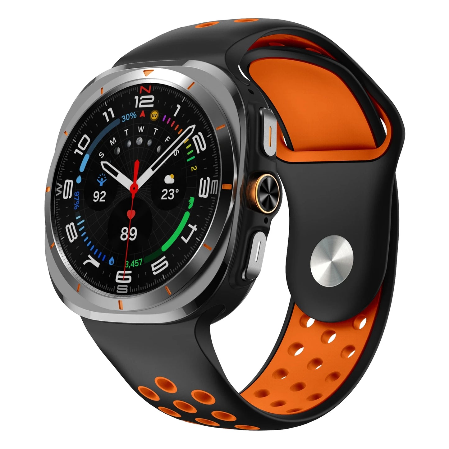 Two-Tone Silicone Watch Strap | Stylish Replacement Band