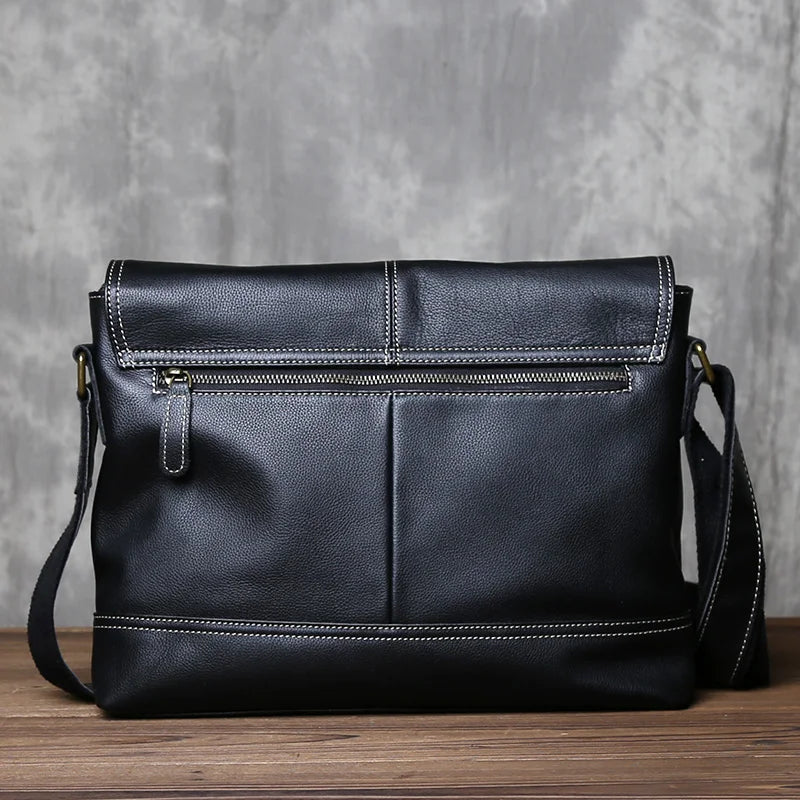 Retro One-Shoulder Genuine Leather Backpack | Large Capacity