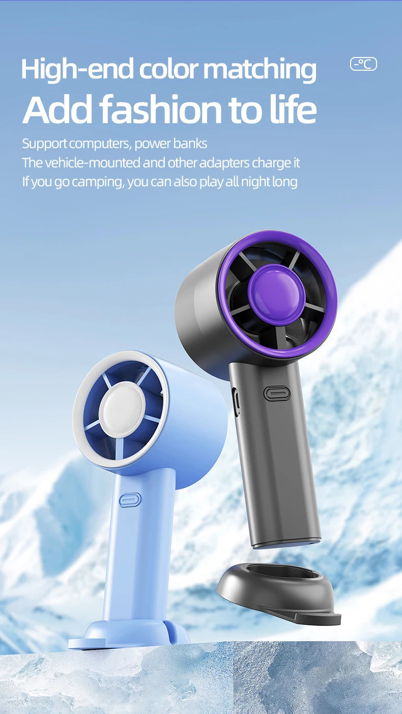 Portable Mini Handheld Fan | USB Rechargeable Mute Travel Fan
