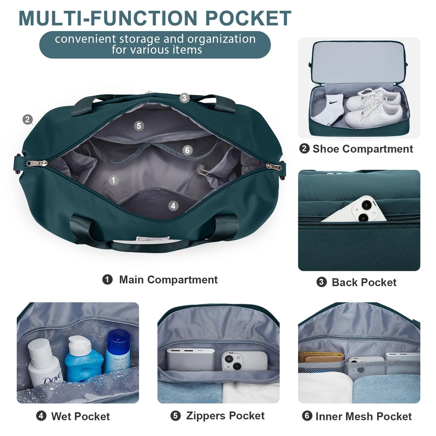 Large Capacity Lightweight Travel Duffle Bag for Weekend Adventures
