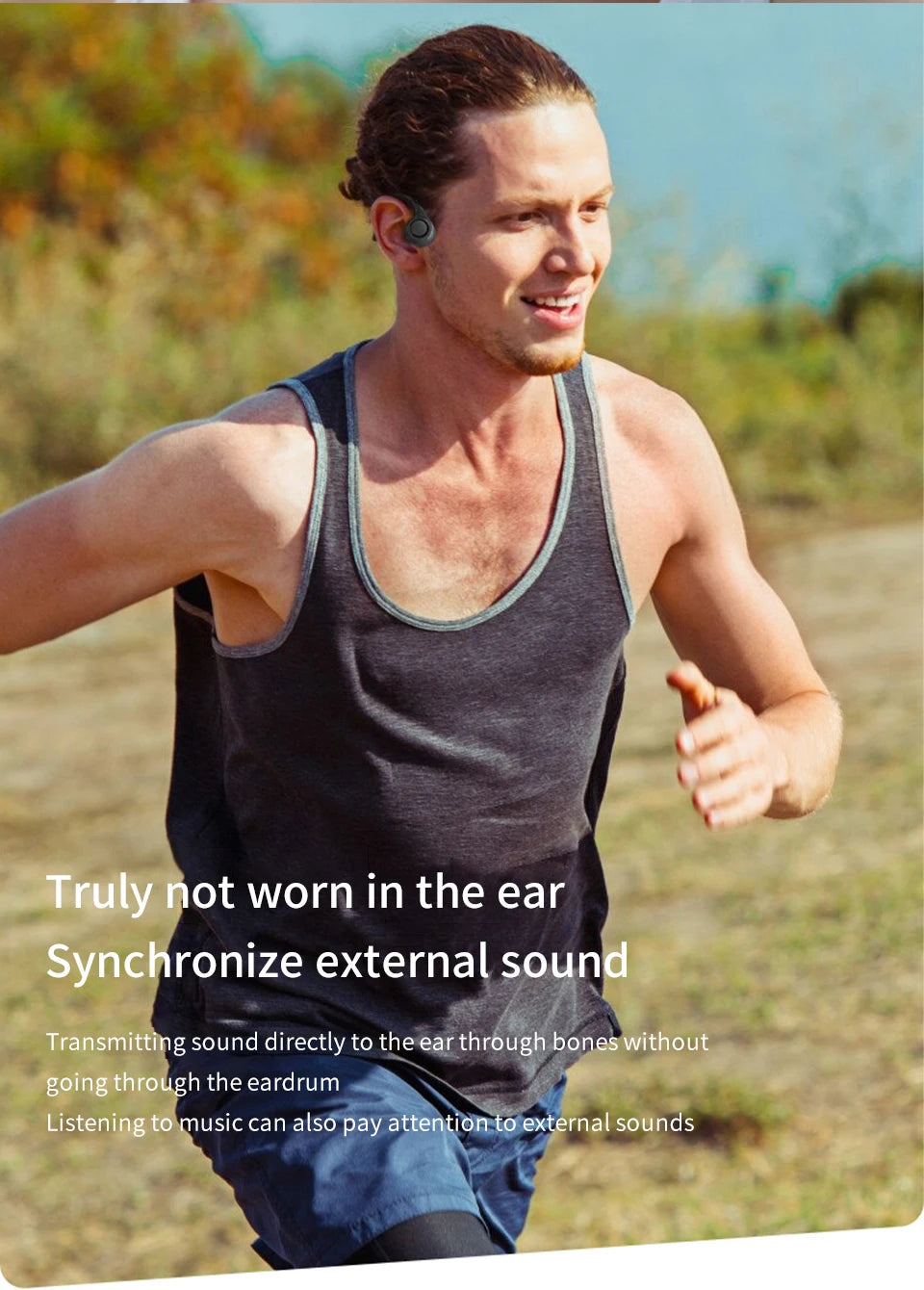 Wireless Bone Conduction Earphones | Waterproof Sports Headphones
