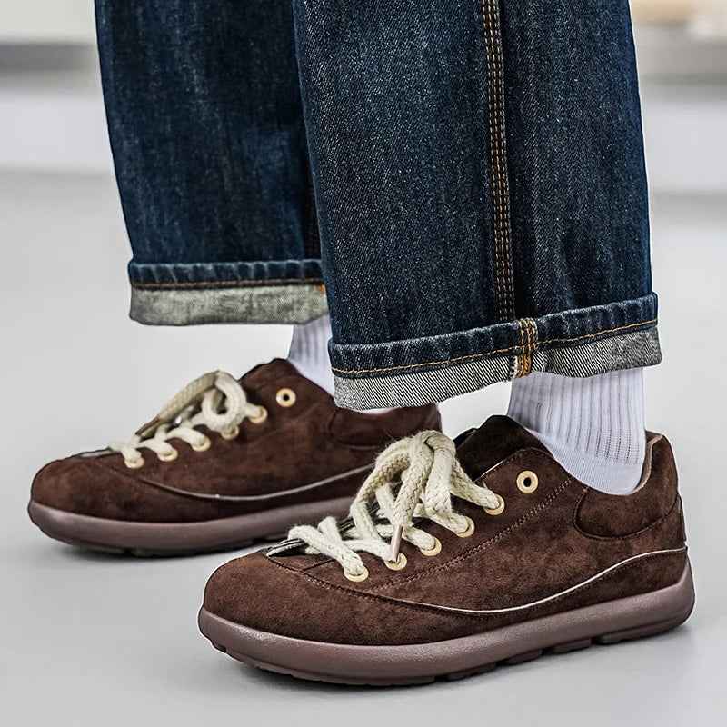 Thick Sole Breathable Anti Slip Sneakers | Stylish Men's Casual Shoes