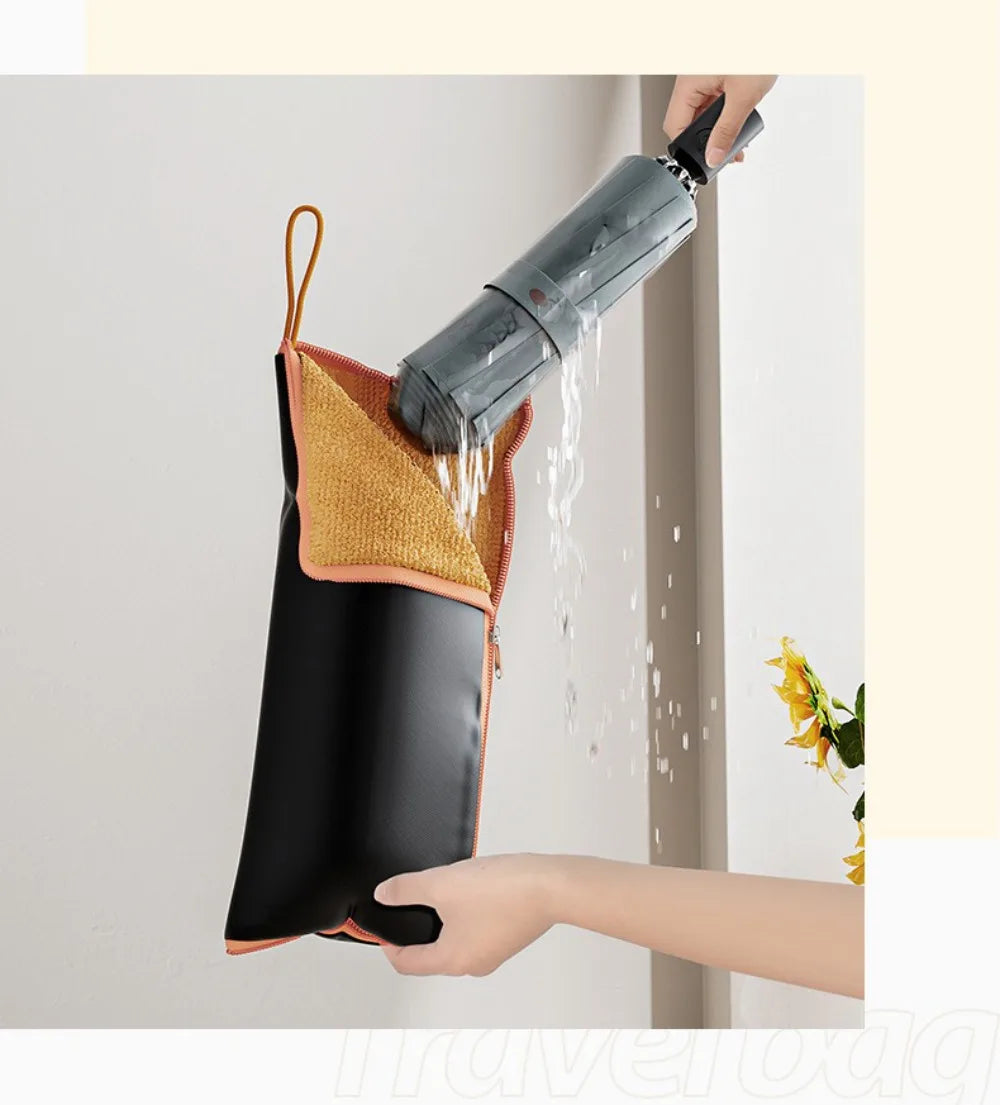 Multifunctional Portable Water-Absorbing Umbrella Storage Bag