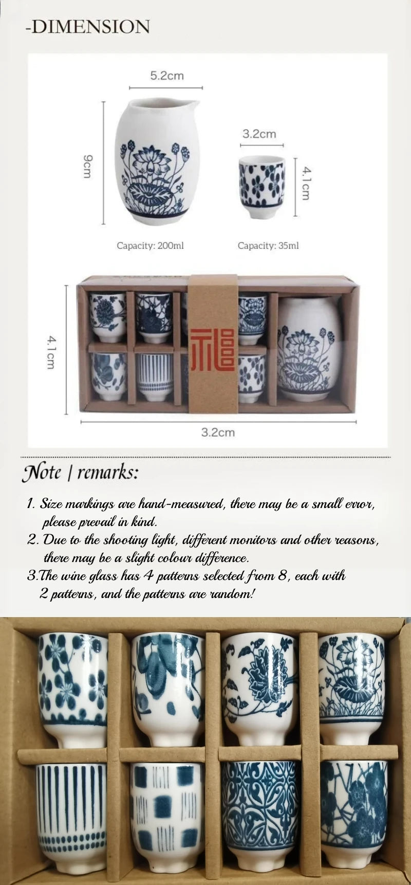 Creative Ceramic Sake Cup Set | Perfect for Tasting and Gifting