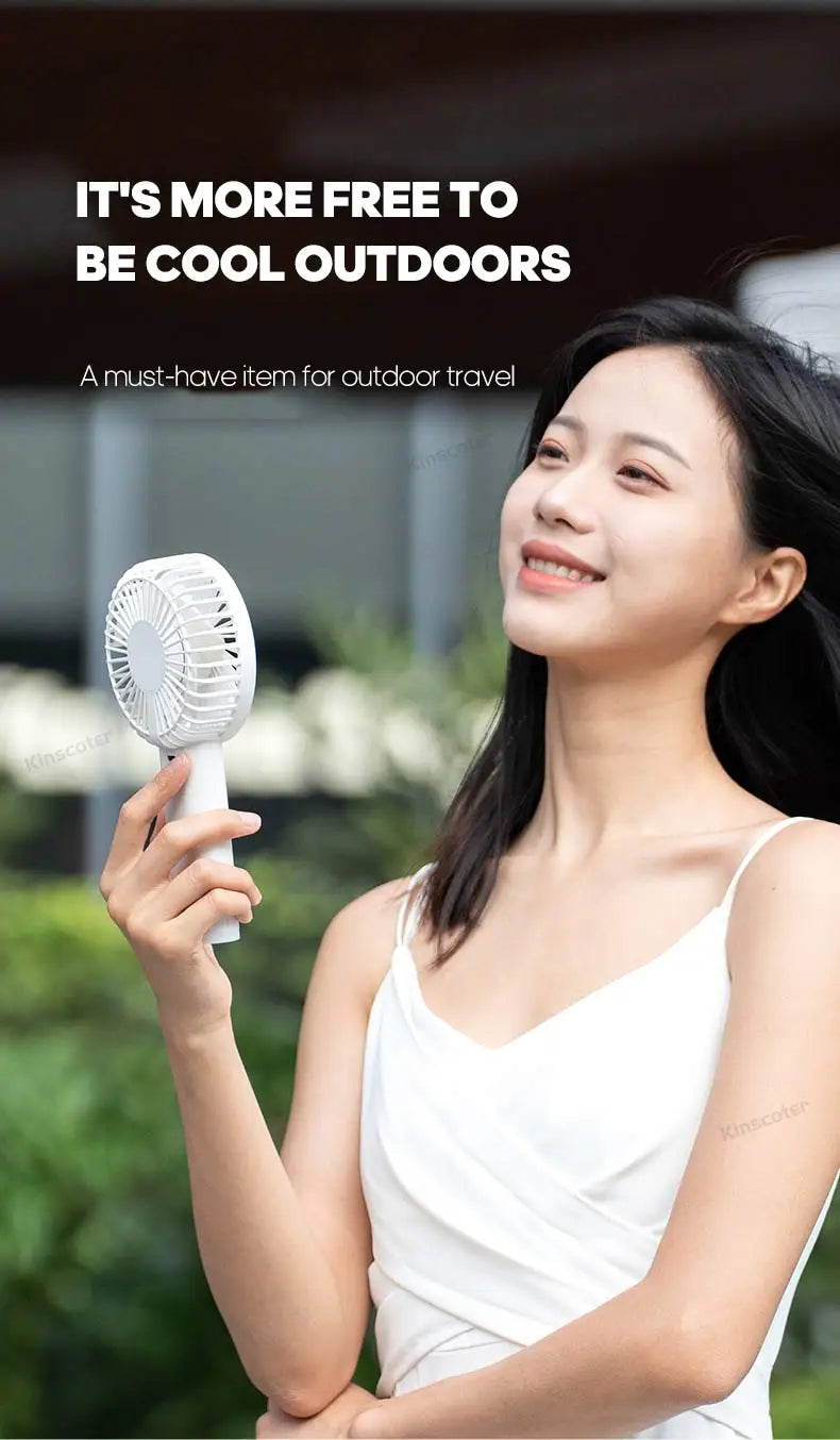 Portable Mini USB Hand Fan | Rechargeable with Night Light