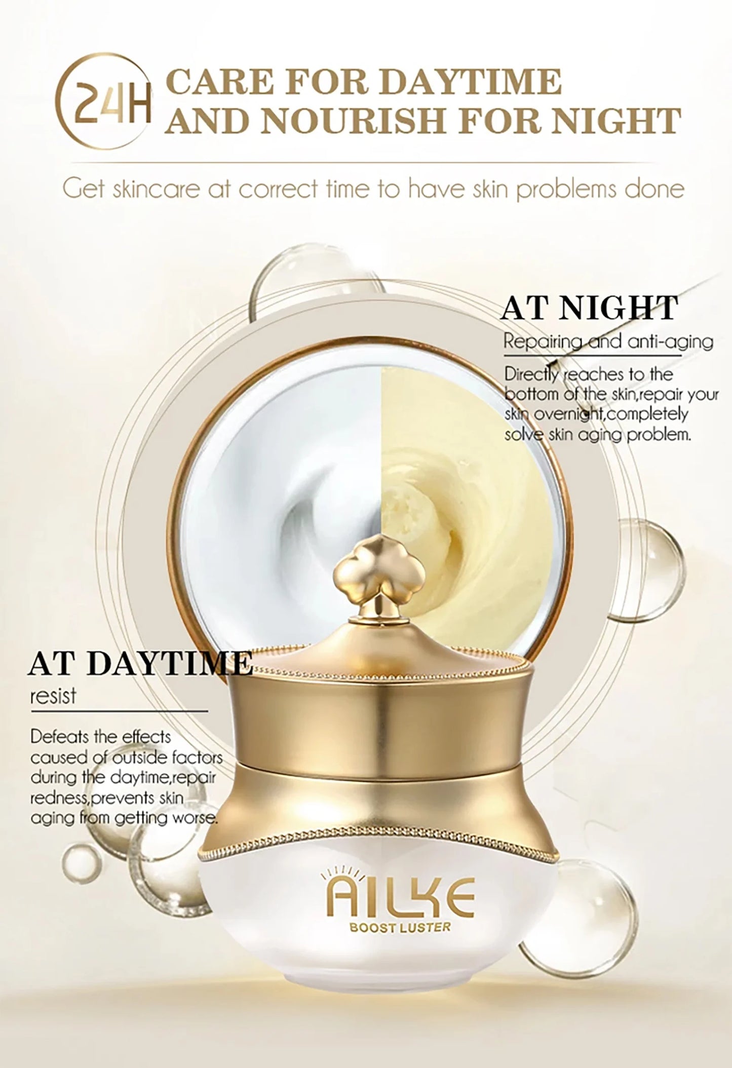 Whitening Anti-Wrinkle Face Cream Set | Collagen & Hyaluronic Acid