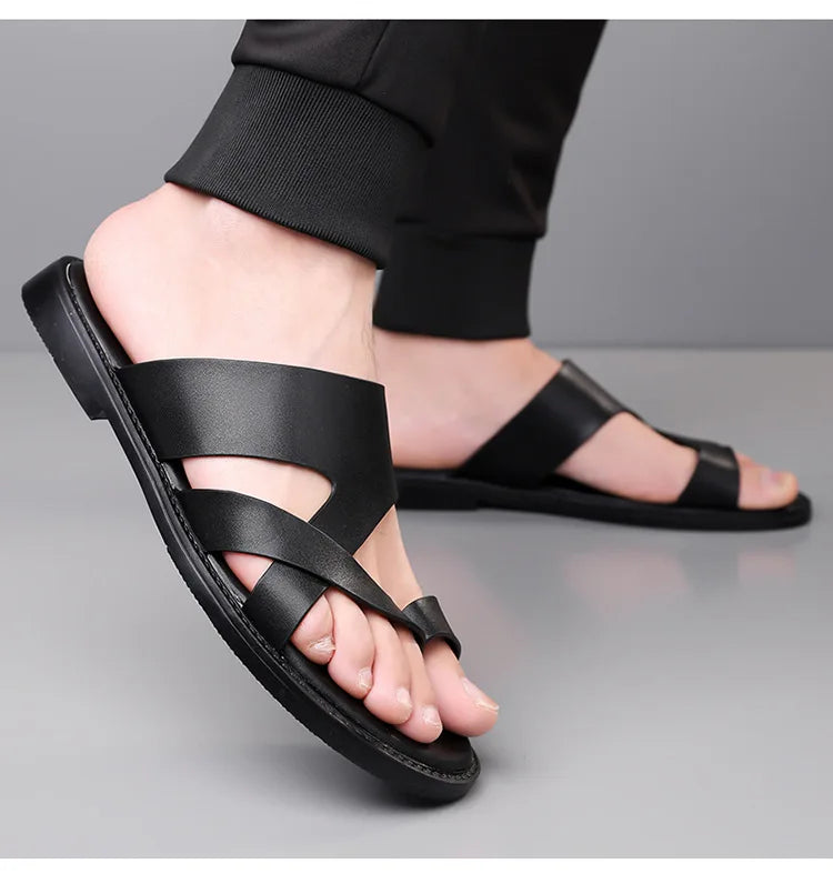 Men's Flat Summer Slippers | Comfortable & Lightweight Beach Sandals