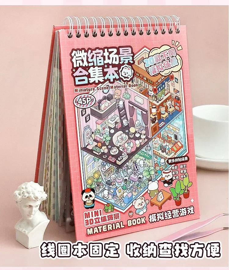 20Pcs Cartoon DIY Landscape Stickers | Kids' Creative Fun