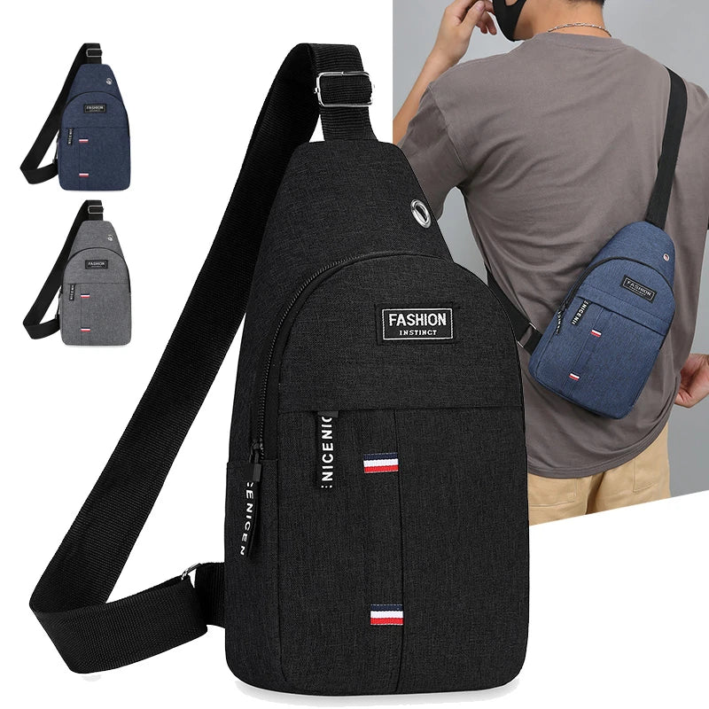 Men's One Shoulder Crossbody Bag | Large Capacity Leisure Bag
