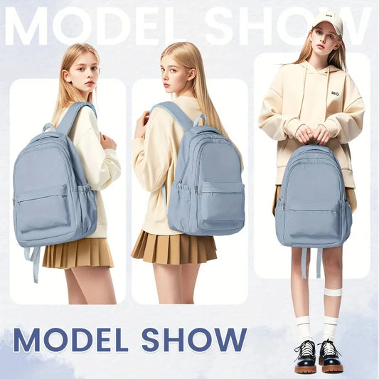 Mochila unisex versátil para estudiantes | Elegante y duradera para uso diario