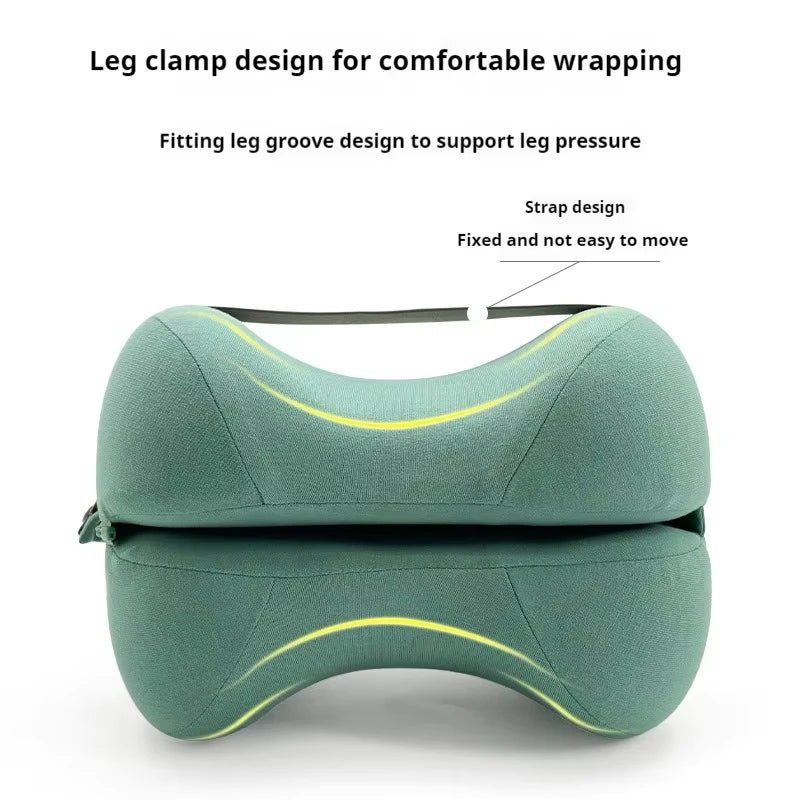 Contoured Leg Knee Pillow for Sleeping Cooling Memory Foam Leg Pillow for Sciatica Back Knee Joint Pain Help Spine Alignment