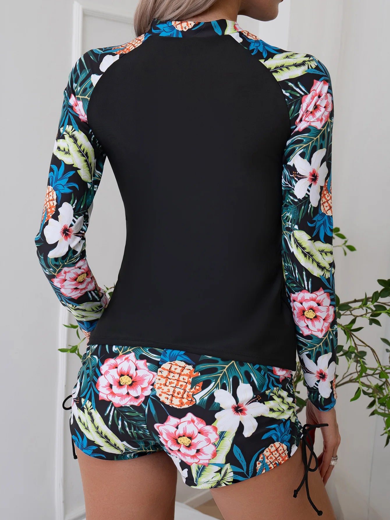Women's Long Sleeve Swimwear | Stylish Two-Piece Tankini Set