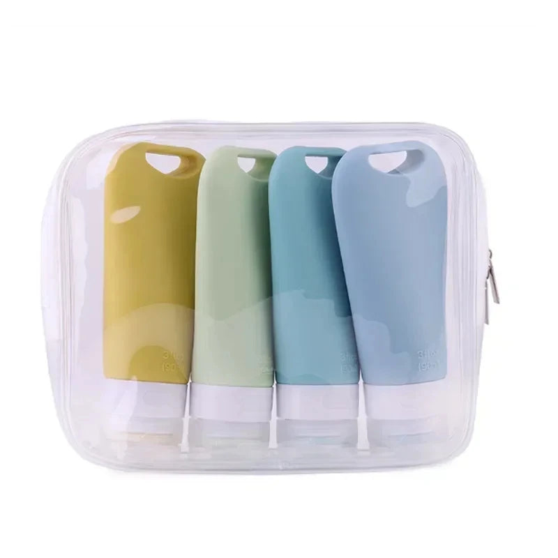 Silicone Travel Dispenser Bottle Set | Durable & Refillable Containers