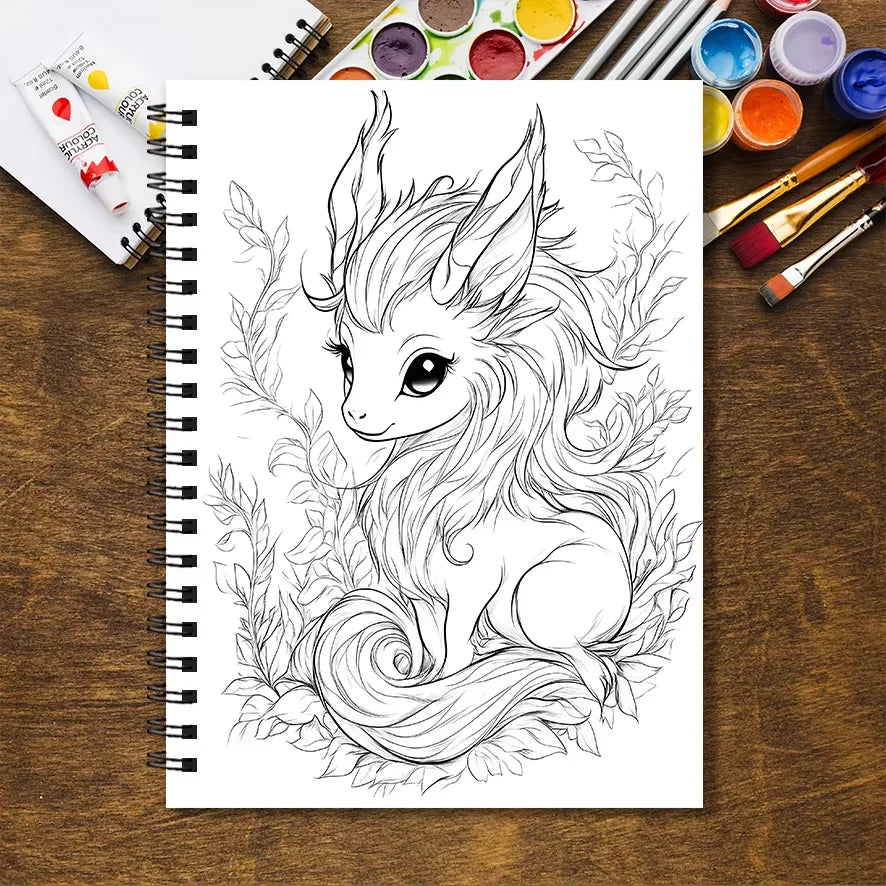 Magical Creatures Coloring Book | Stress Relief & Creativity
