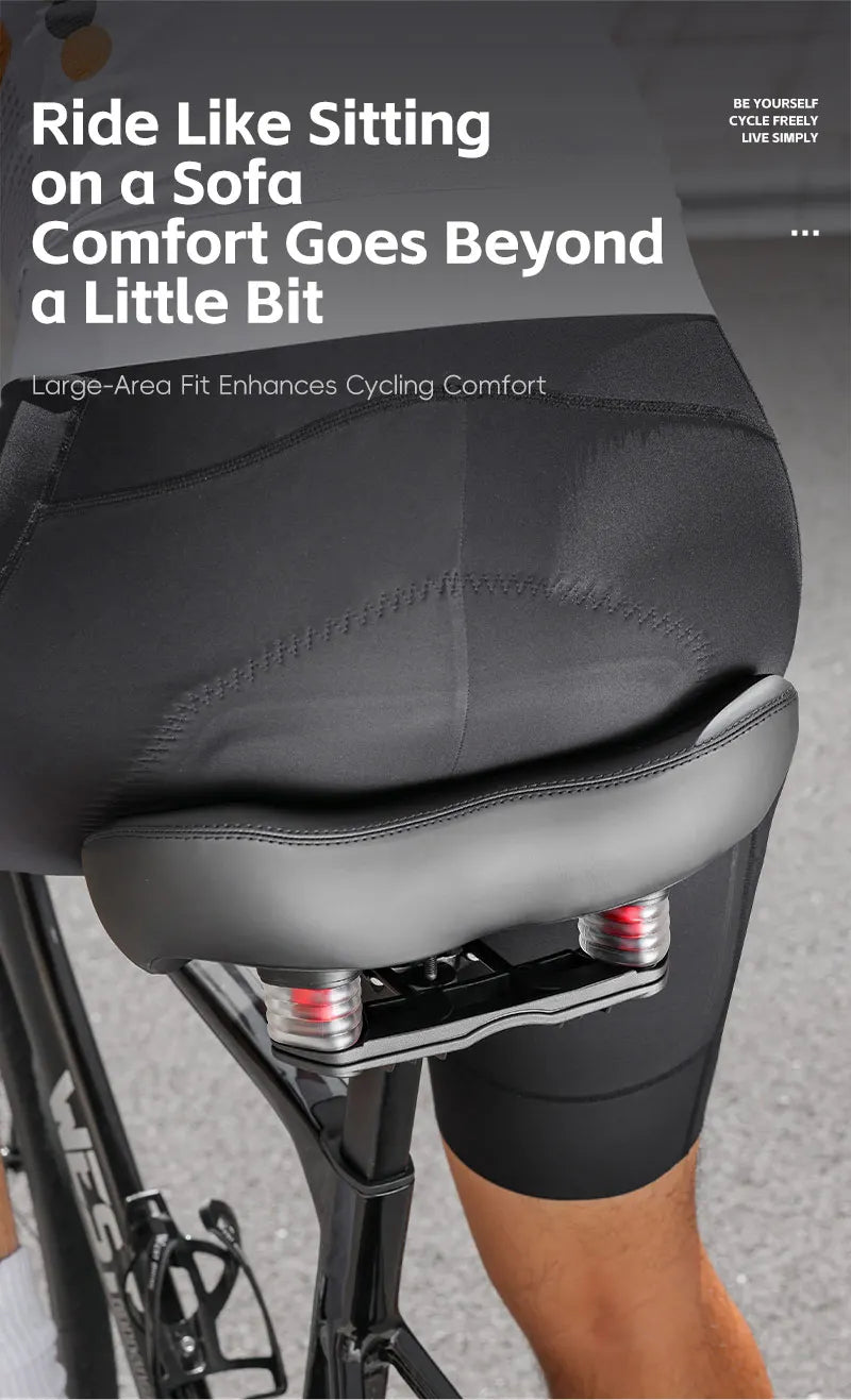 High-Elastic Shock-Absorbing Bicycle Saddle | Comfortable Bike Seat