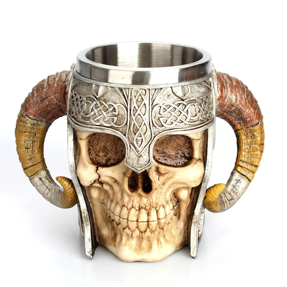 Vintage Skull Mug - Heat Resistant Travel Coffee Cup