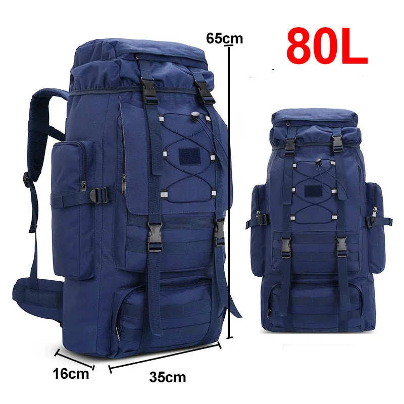 Large 130L Hiking Camping Backpack | Durable Outdoor Rucksack