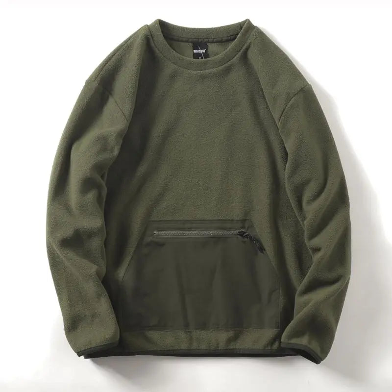 Men's Warm Fleece Pullover Hoodie | Casual Autumn Winter Top