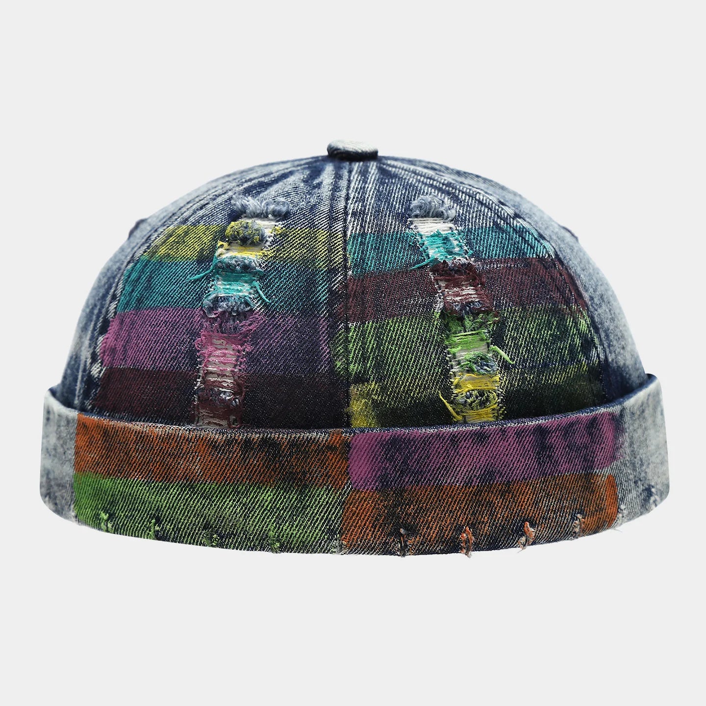 Adjustable Denim Docker Cap | Retro Hip Hop Unisex Streetwear