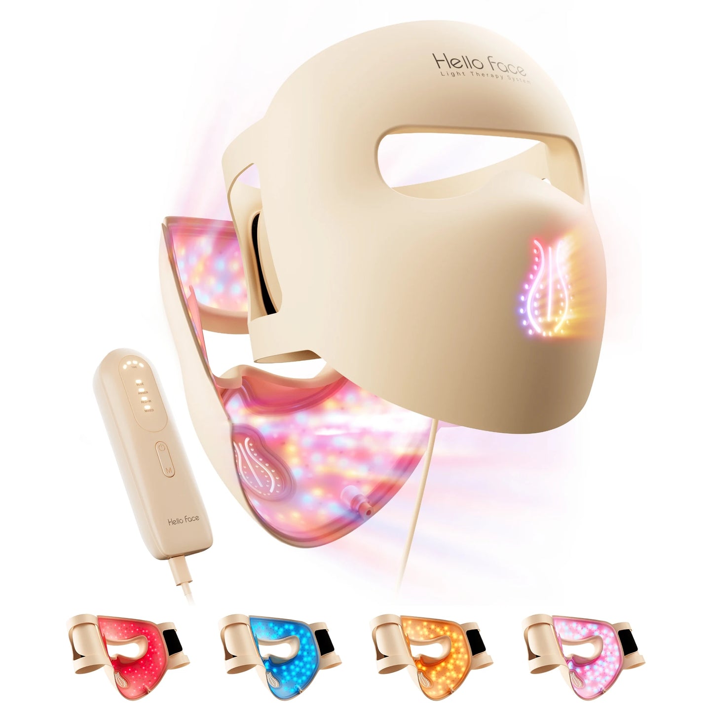 Portable 4D LED Light Therapy Mask for Skin Rejuvenation