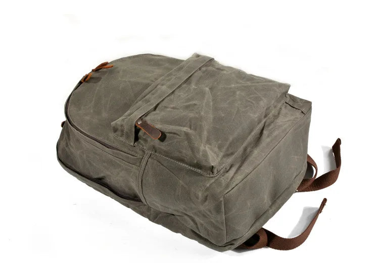 Waterproof Oil Wax Canvas Daypack | Versatile Unisex Rucksack