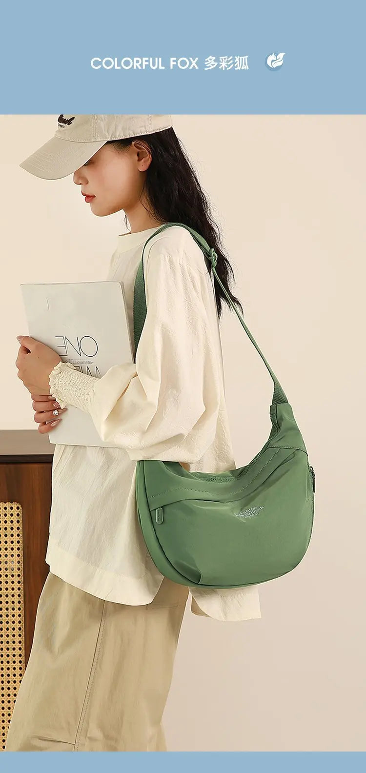 Trendy Women's Soft Cloth Shoulder Bag | Casual Crossbody Handbags