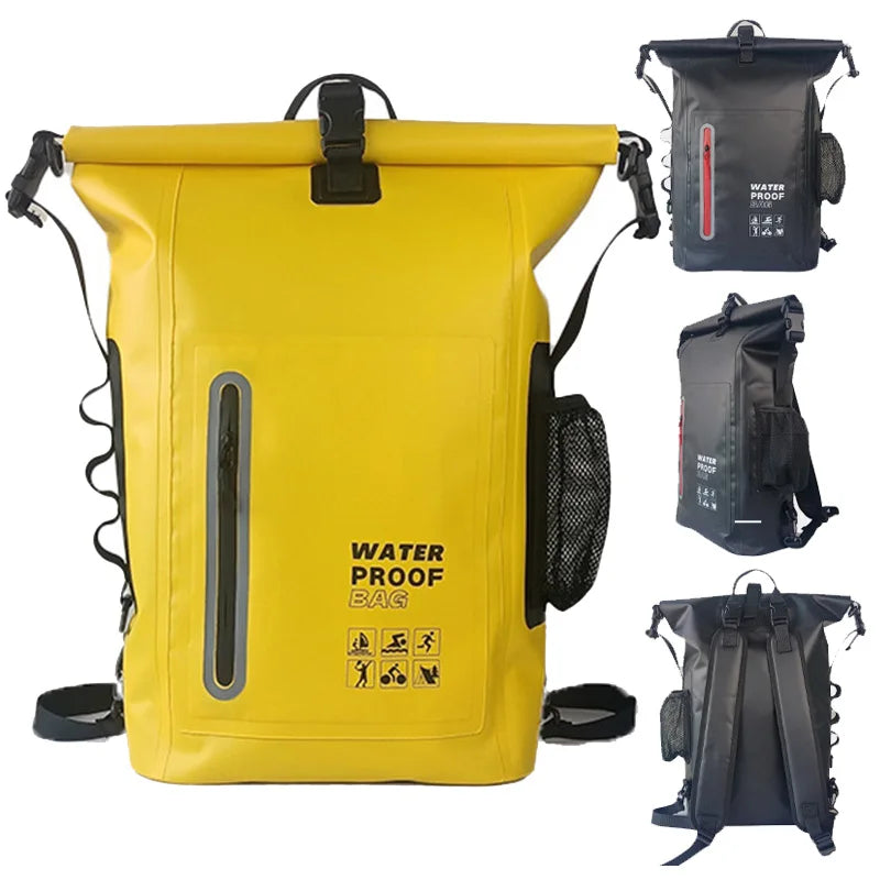Bolsa Seca Impermeable para Kayak | Mochila Grande de Aventura para Actividades al Aire Libre
