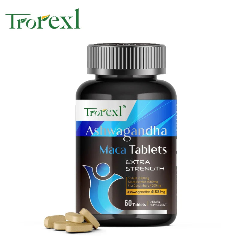 Organic Ashwagandha & Maca Pills | Natural Energy Booster