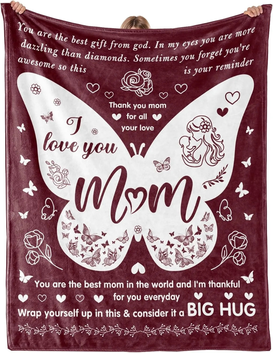 Super Soft Flannel Throw Blanket | Unique Gifts for Mom