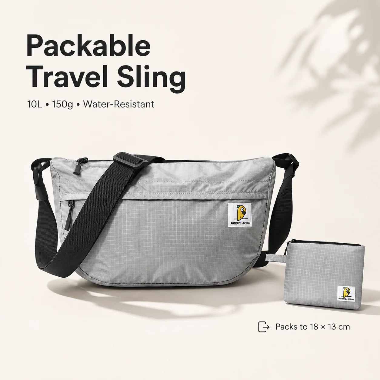 Ultralight Waterproof Crossbody Sling Bag for Travel & Daily Use