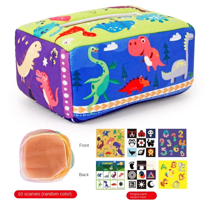Baby Montessori Magic Tissue Box | Sensory Learning Toy