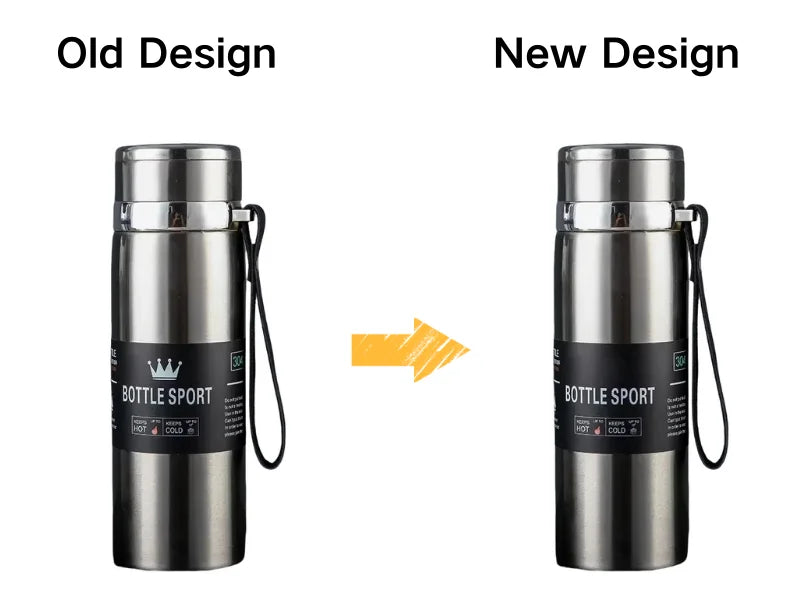 1L Stainless Steel Thermal Water Bottle | Hot & Cold Thermos Flask