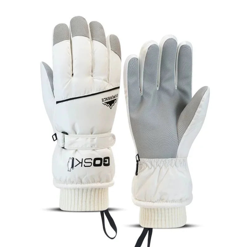 Guantes de esquí unisex para invierno | Guantes impermeables con pantalla táctil