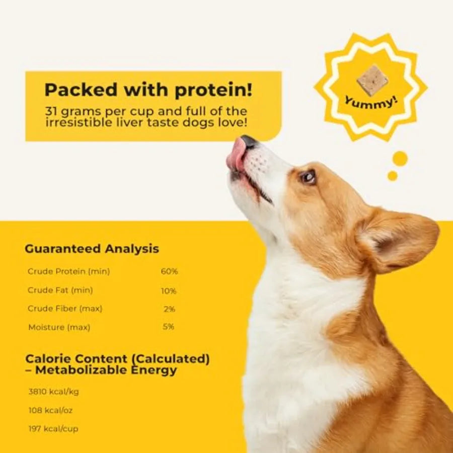 Freeze Dried Beef Liver Dog Treats | Single Ingredient Training Bites