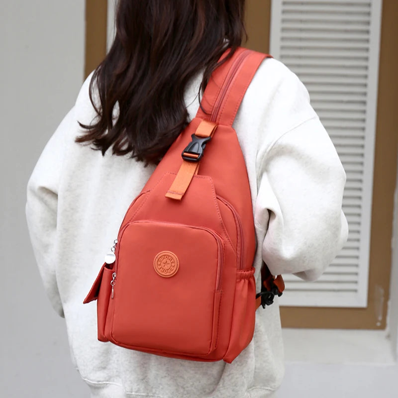 Women's Large Capacity Nylon Crossbody Bag | Versatile Sling & Backpack